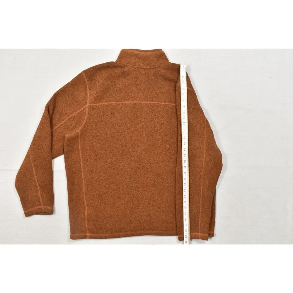 The North Face Men XXL Gordon Lyons Quarter Zip Fleece Sweater Pullover Brown Or